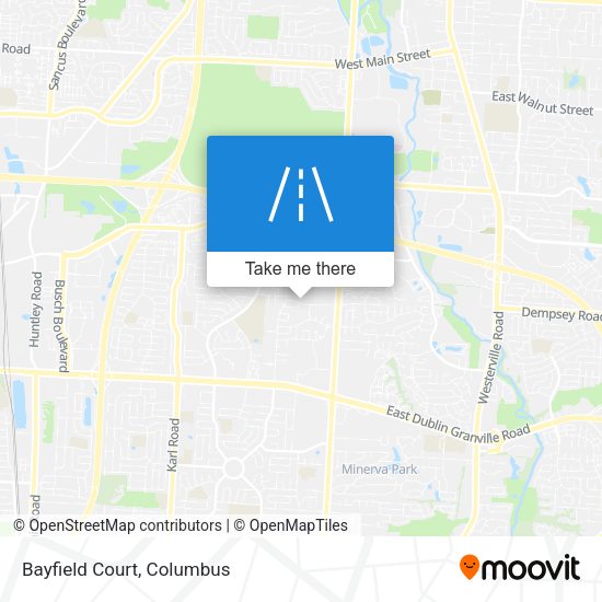 Mapa de Bayfield Court