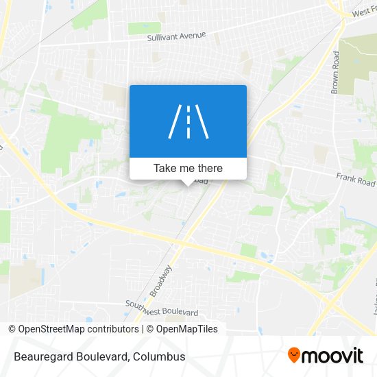 Beauregard Boulevard map