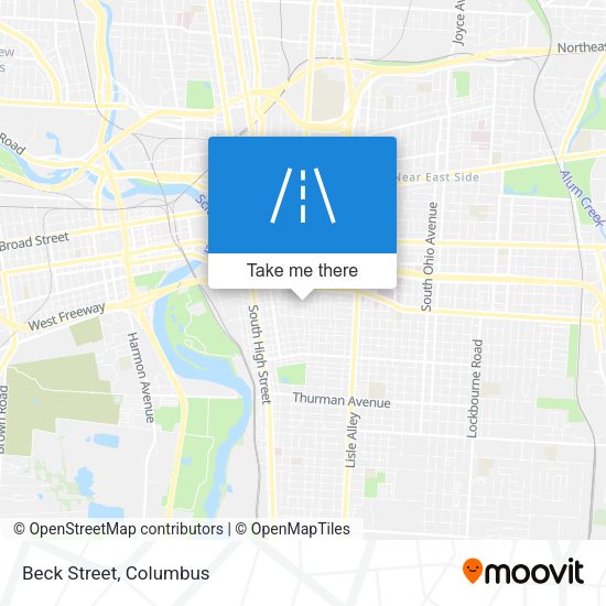 Mapa de Beck Street