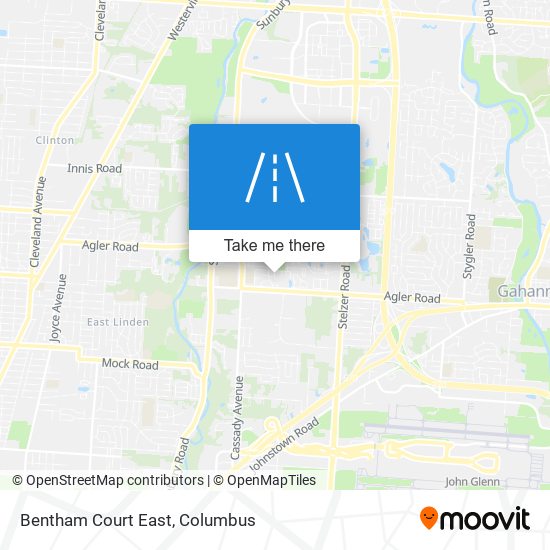 Bentham Court East map