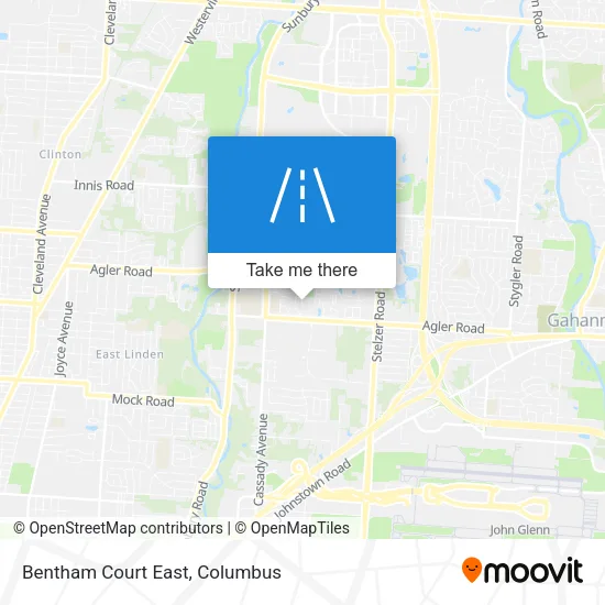 Bentham Court East map