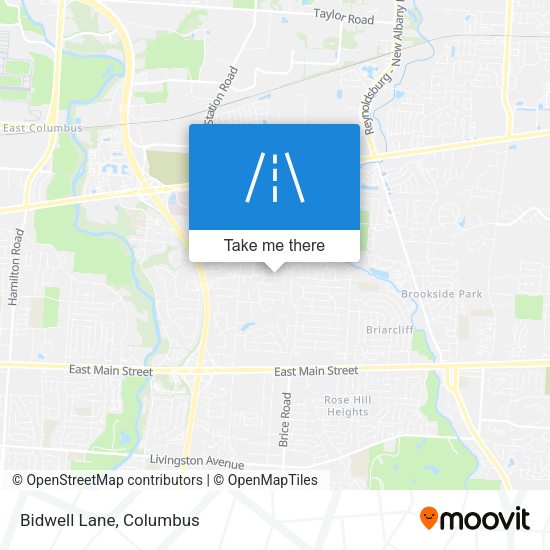 Mapa de Bidwell Lane