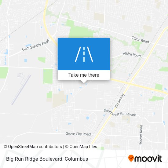 Big Run Ridge Boulevard map