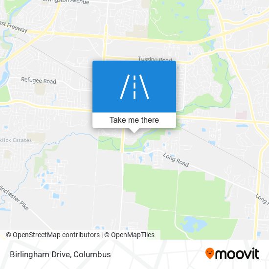 Birlingham Drive map