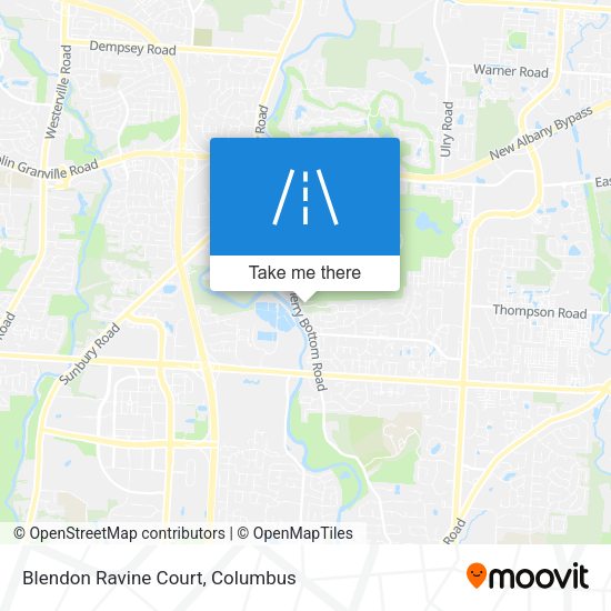 Blendon Ravine Court map
