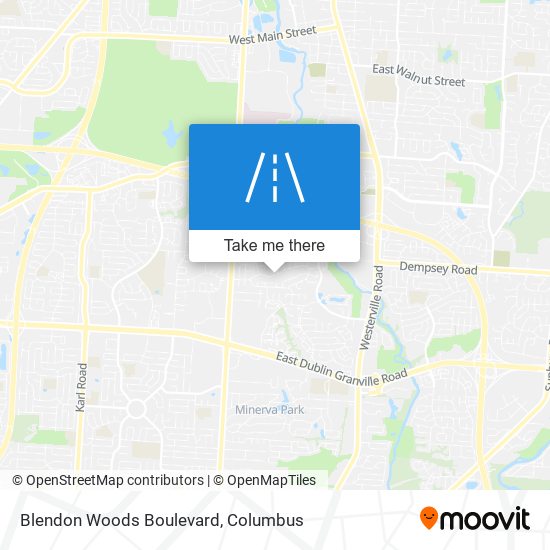 Blendon Woods Boulevard map