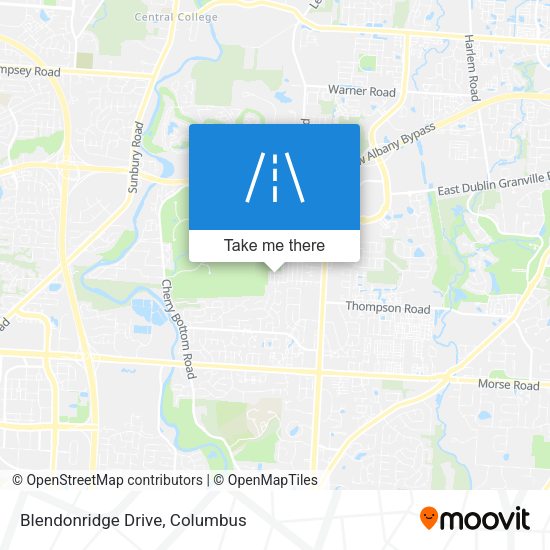 Blendonridge Drive map