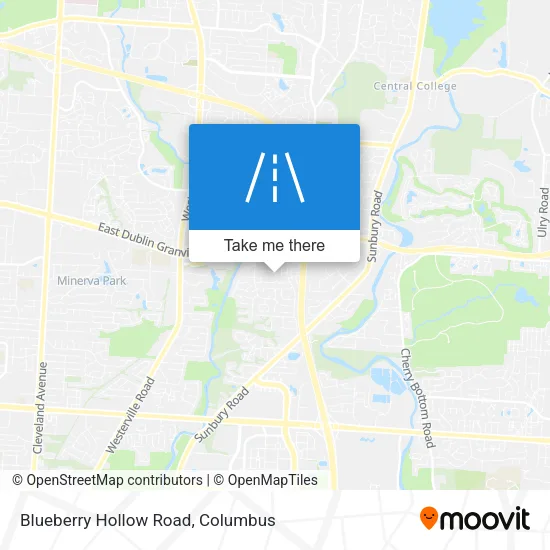 Blueberry Hollow Road map