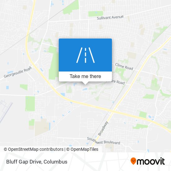 Bluff Gap Drive map