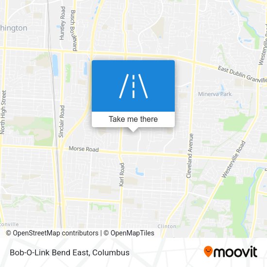 Mapa de Bob-O-Link Bend East