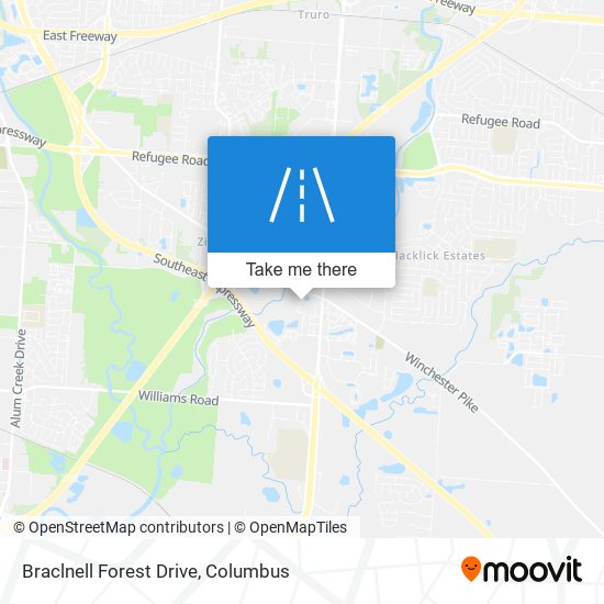 Braclnell Forest Drive map