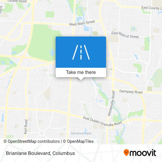 Brianlane Boulevard map