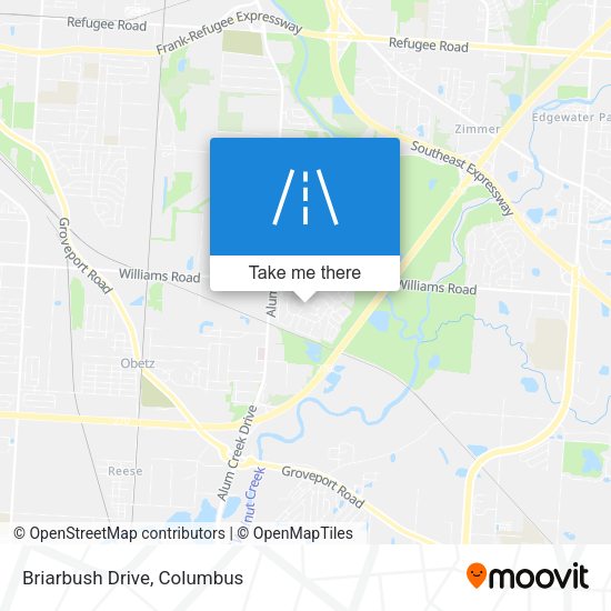 Mapa de Briarbush Drive