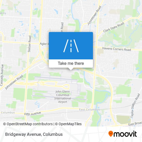 Mapa de Bridgeway Avenue