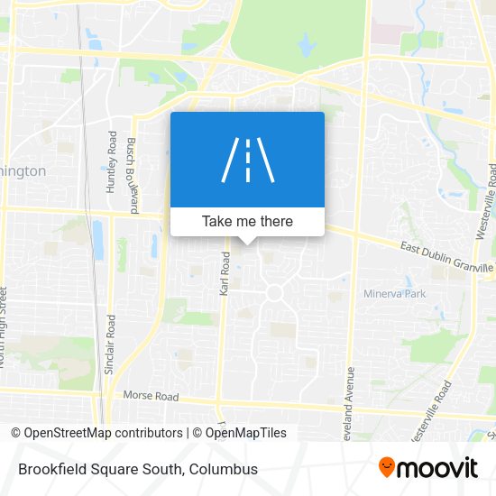 Mapa de Brookfield Square South