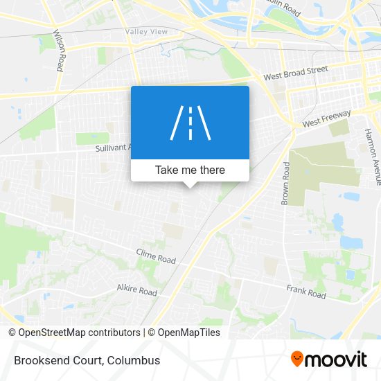 Mapa de Brooksend Court