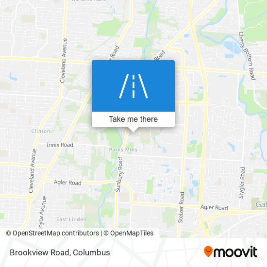 Brookview Road map