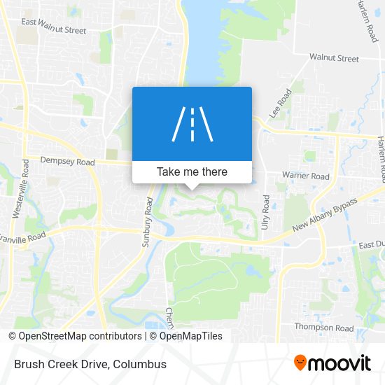 Mapa de Brush Creek Drive