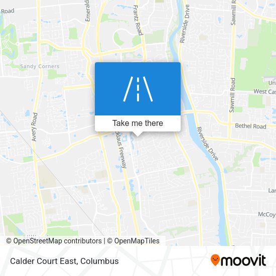 Mapa de Calder Court East
