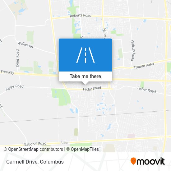 Mapa de Carmell Drive