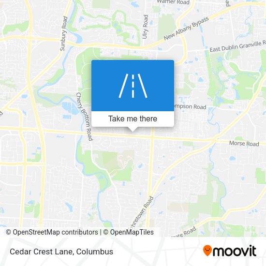 Mapa de Cedar Crest Lane