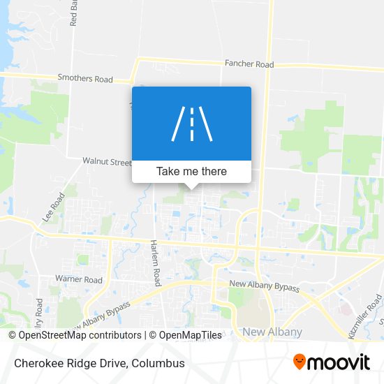 Mapa de Cherokee Ridge Drive