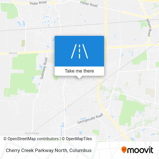Cherry Creek Parkway North map