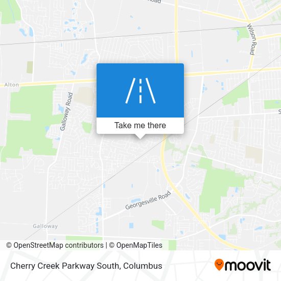 Mapa de Cherry Creek Parkway South