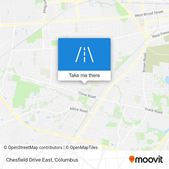 Mapa de Chesfield Drive East