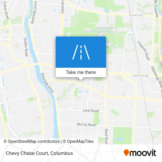 Chevy Chase Court map