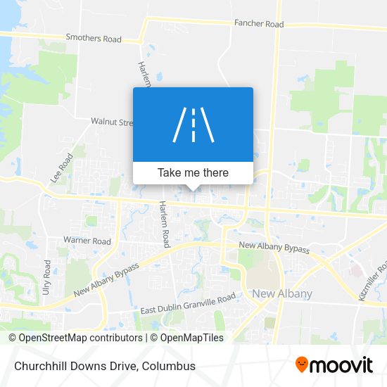 Churchhill Downs Drive map