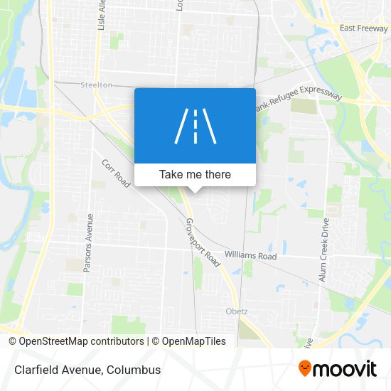 Mapa de Clarfield Avenue