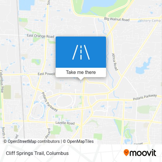 Mapa de Cliff Springs Trail