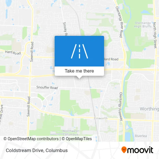 Coldstream Drive map