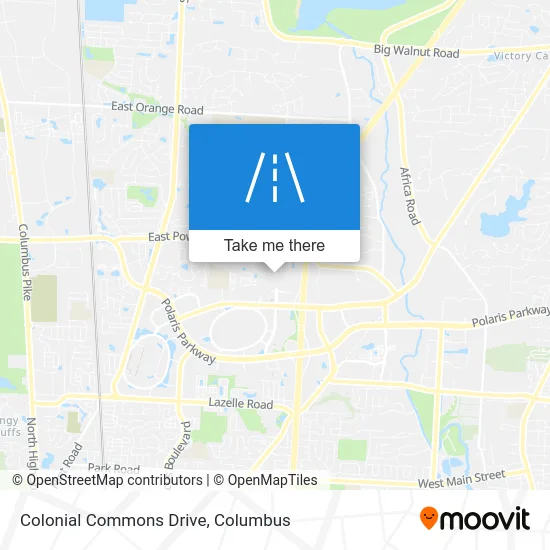 Colonial Commons Drive map
