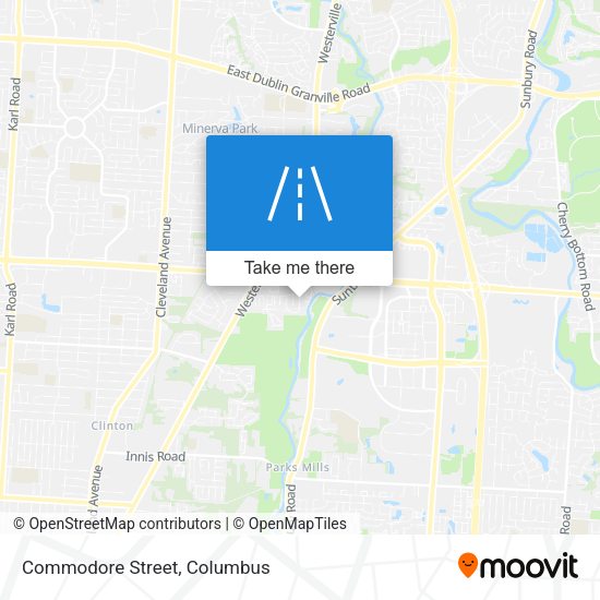 Mapa de Commodore Street