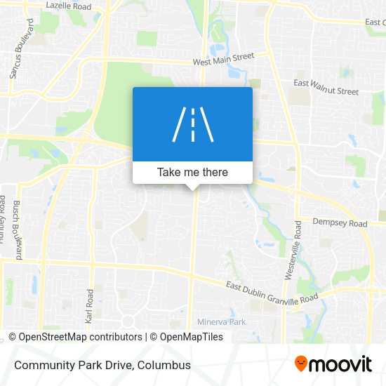 Community Park Drive map