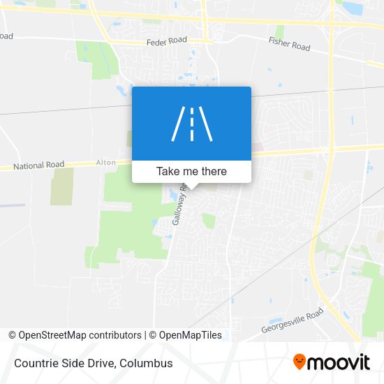 Countrie Side Drive map