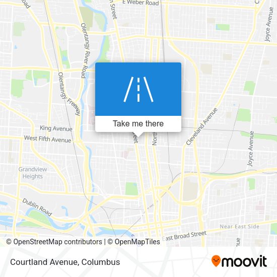 Mapa de Courtland Avenue