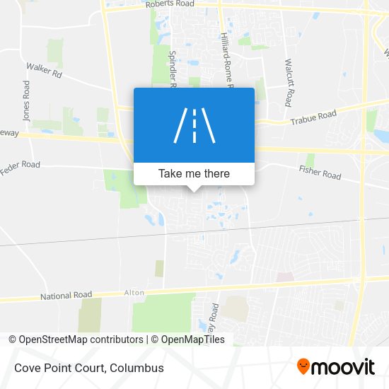 Mapa de Cove Point Court