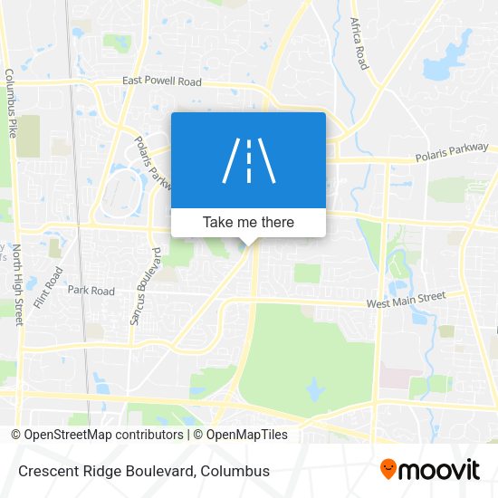 Crescent Ridge Boulevard map