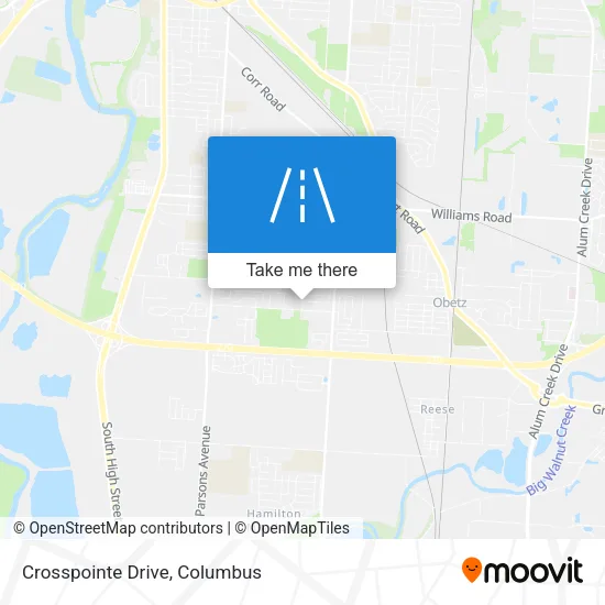 Crosspointe Drive map