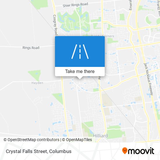 Crystal Falls Street map