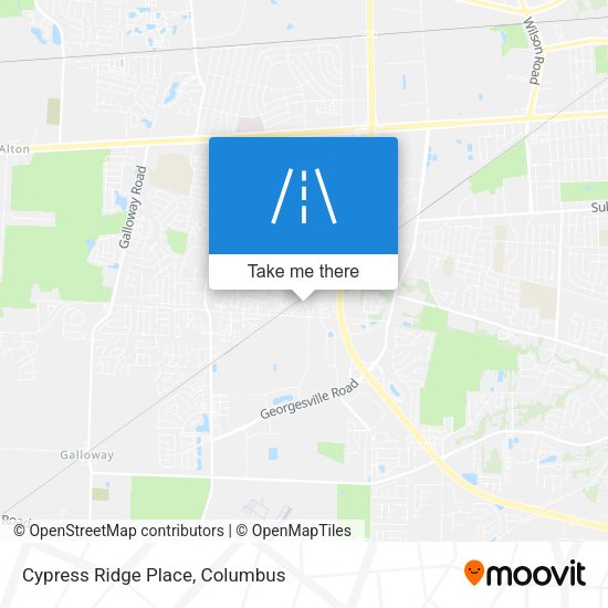 Cypress Ridge Place map