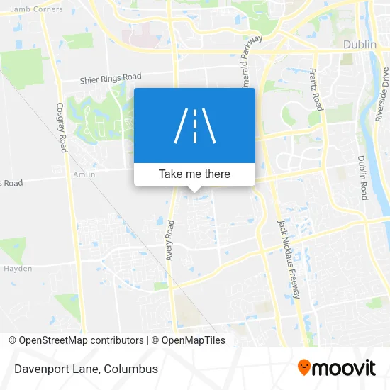 Mapa de Davenport Lane