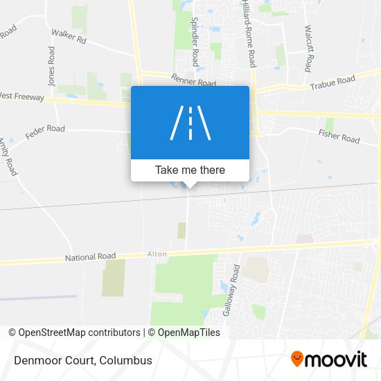 Mapa de Denmoor Court