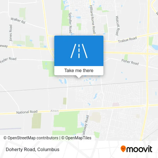 Doherty Road map