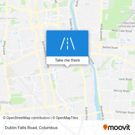 Mapa de Dublin Falls Road