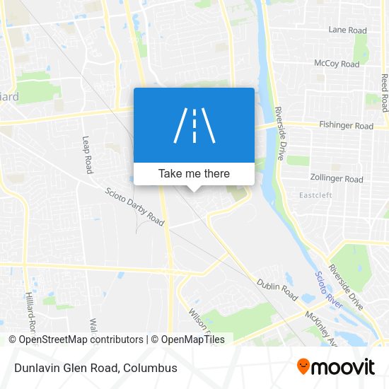 Dunlavin Glen Road map