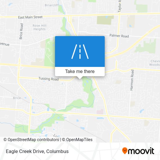 Eagle Creek Drive map